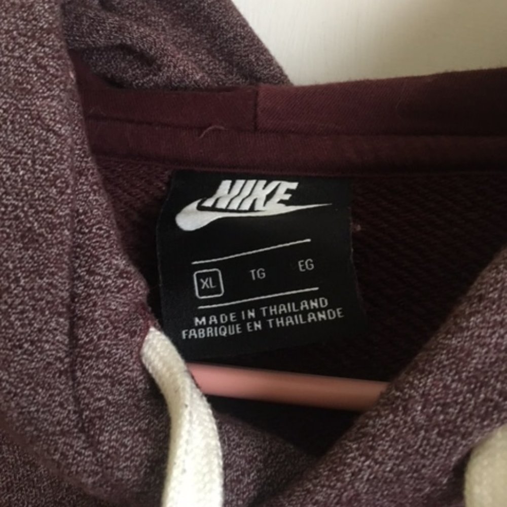 Nike Long Sleeved Hoodie, Purple, XL (Mens) - Picture 3 of 4